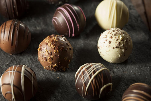 Fancy Dark Chocolate Truffles Wall Decal