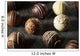 Fancy Dark Chocolate Truffles Wall Decal