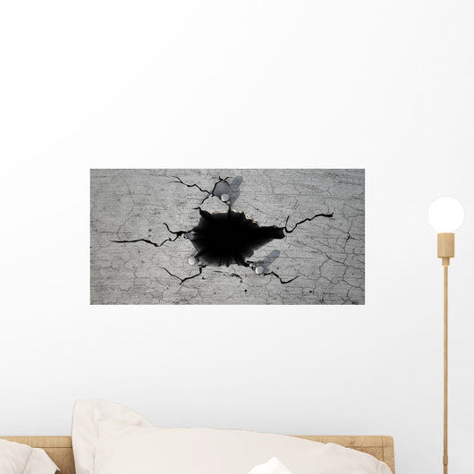 Hole Cracked Ground Wall Decal