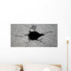 Hole Cracked Ground Wall Decal
