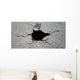 Hole Cracked Ground Wall Decal