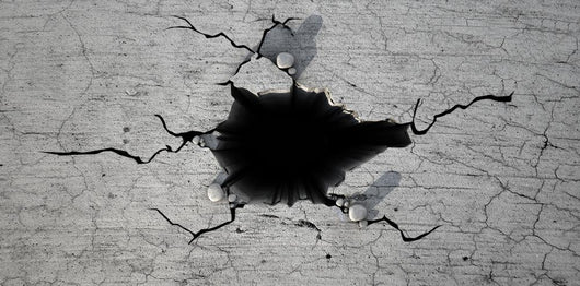Hole Cracked Ground Wall Decal