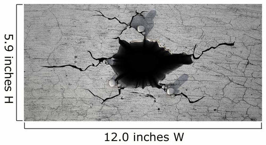 Hole Cracked Ground Wall Decal
