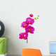 Artificial Orchid Flower White Wall Decal