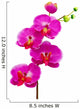 Artificial Orchid Flower White Wall Decal