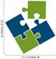 puzzle logo Wall Decal