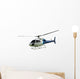 White Helicopter with Working Wall Decal