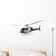 White Helicopter with Working Wall Decal