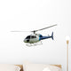 White Helicopter with Working Wall Decal