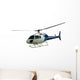 White Helicopter with Working Wall Decal
