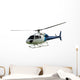 White Helicopter with Working Wall Decal
