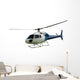 White Helicopter with Working Wall Decal