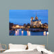 Notre Dame de Paris at dusk, France. Wall Decal
