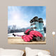 Winter Skiing Scene Wall Decal