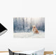 Golden Retriever Sits Frost Wall Decal