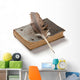 Old Book and Fountain Wall Decal