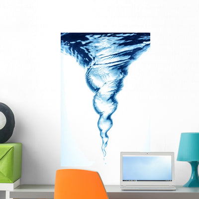 Whirlpool Wall Decal shown on a wall