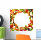 Circular Vegetable Frame Wall Decal