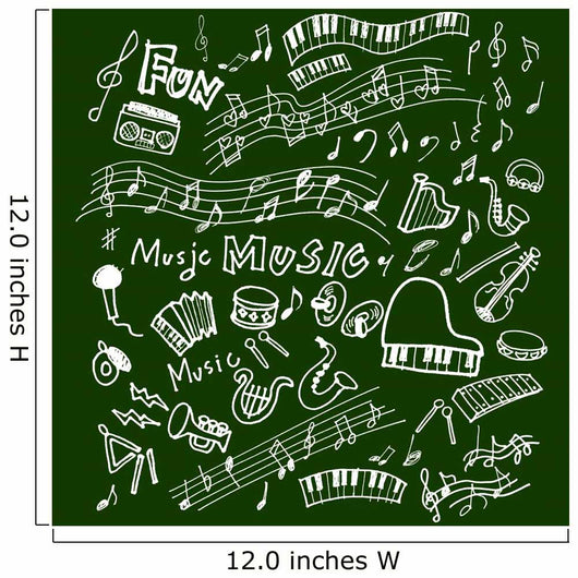 Green Musical Wall Decal
