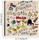 Music Notebook with Drawings Wall Decal