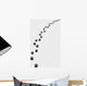 Black Trail Cat Turn Wall Decal