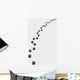 Black Trail Cat Turn Wall Decal