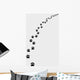 Black Trail Cat Turn Wall Decal