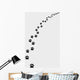 Black Trail Cat Turn Wall Decal