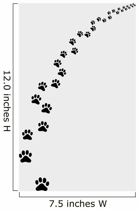 Black Trail Cat Turn Wall Decal