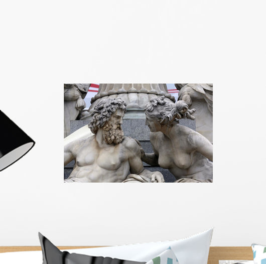 Detail Pallas-athene Fountain Vienna Wall Decal