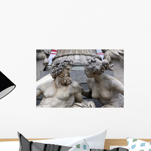 Detail Pallas-athene Fountain Vienna Wall Decal