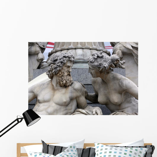 Detail Pallas-athene Fountain Vienna Wall Decal