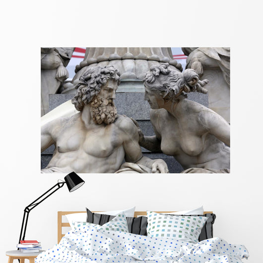 Detail Pallas-athene Fountain Vienna Wall Decal