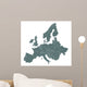 Map Europe Wall Decal