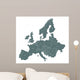 Map Europe Wall Decal
