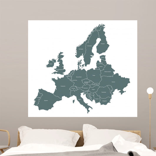 Map Europe Wall Decal