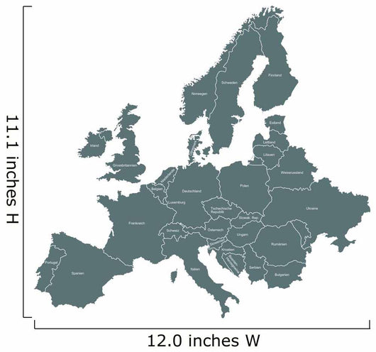 Map Europe Wall Decal