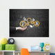 hand holding gold gears Wall Decal