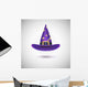 Purple Witch Hat for Wall Decal