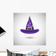 Purple Witch Hat for Wall Decal