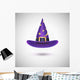 Purple Witch Hat for Wall Decal