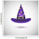 Purple Witch Hat for Wall Decal