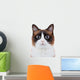 Not-So Angry Cat Wall Decal