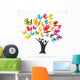 Abstract logo with helping tree Wall Decal
