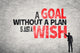 A Goal without a Plan is Just a Wish Wall Decal