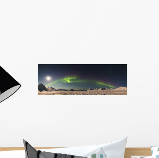 Panorama Northern Lights Arctic Wall Decal