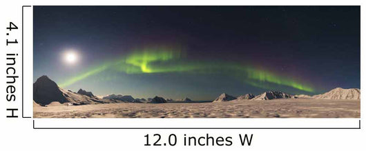Panorama Northern Lights Arctic Wall Decal
