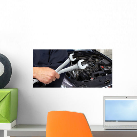 Hand Mechanic with Wrench Wall Decal