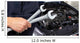 Hand Mechanic with Wrench Wall Decal