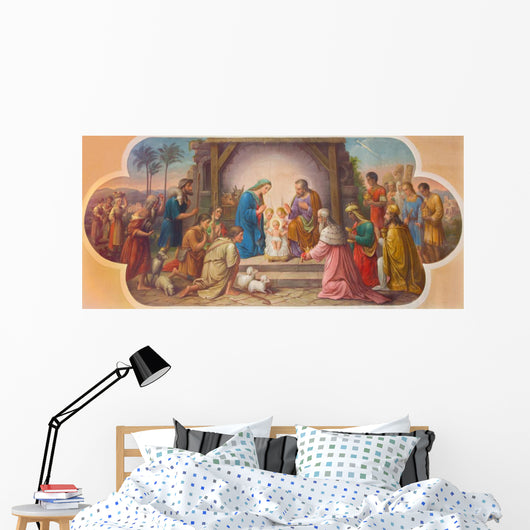 Vienna Fresco Nativity Scene Wall Decal